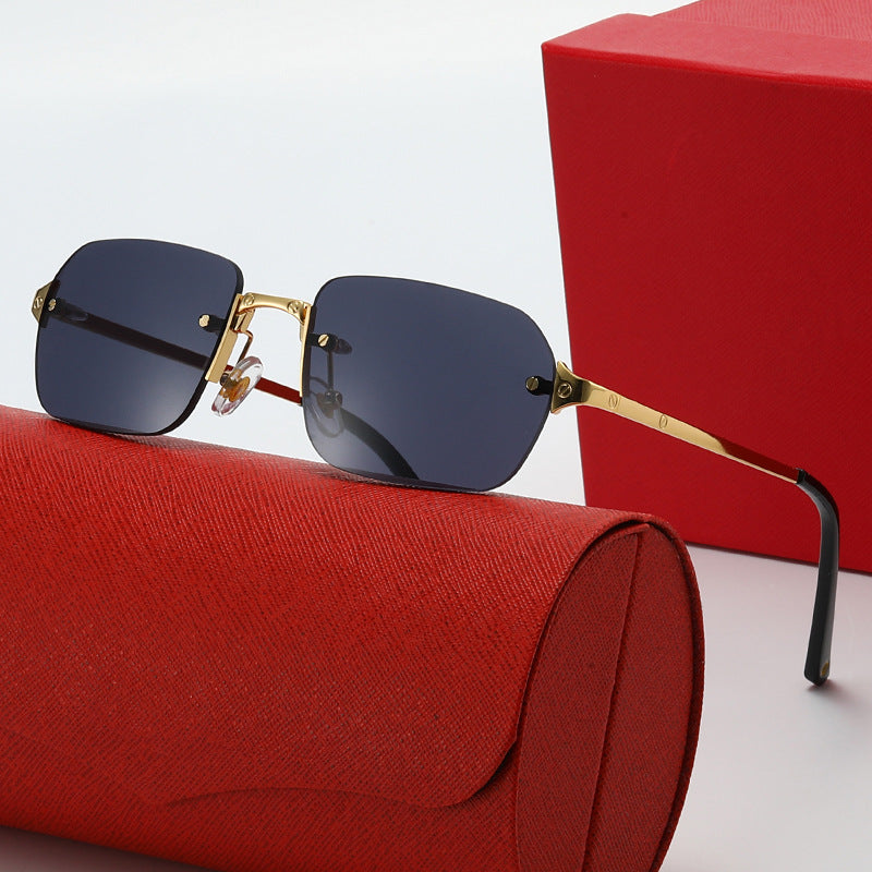 Damen elegante modische Sonnenbrille mit hochwertigem Metallrahmen Karnz