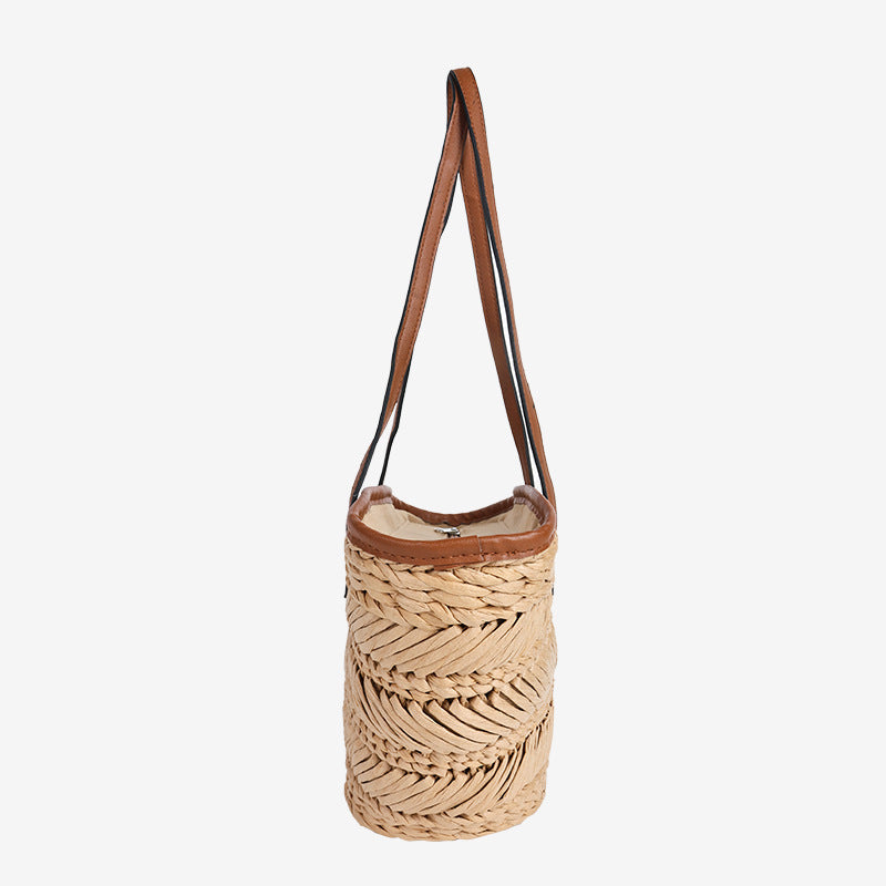 Damen Elegante geflochtene Sommertasche Karnz