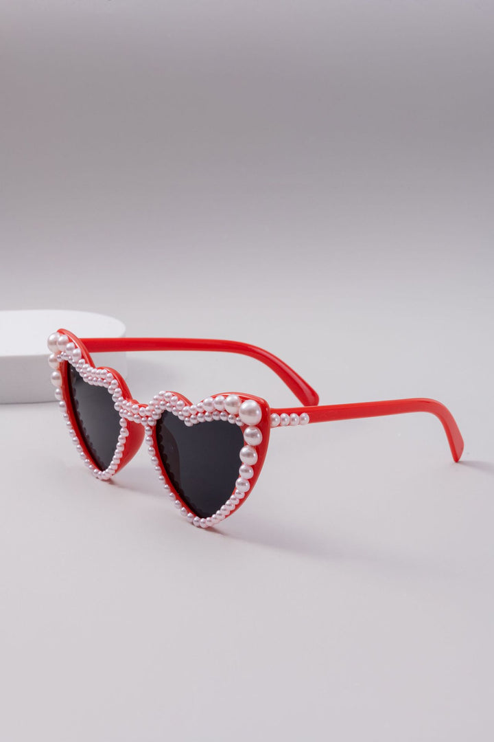 Damen Designer-Sonnenbrille mit Perlenrahmen von Karnz