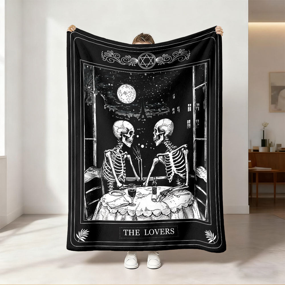 Gemütliche hundethemed Fleece-Wurfdecke