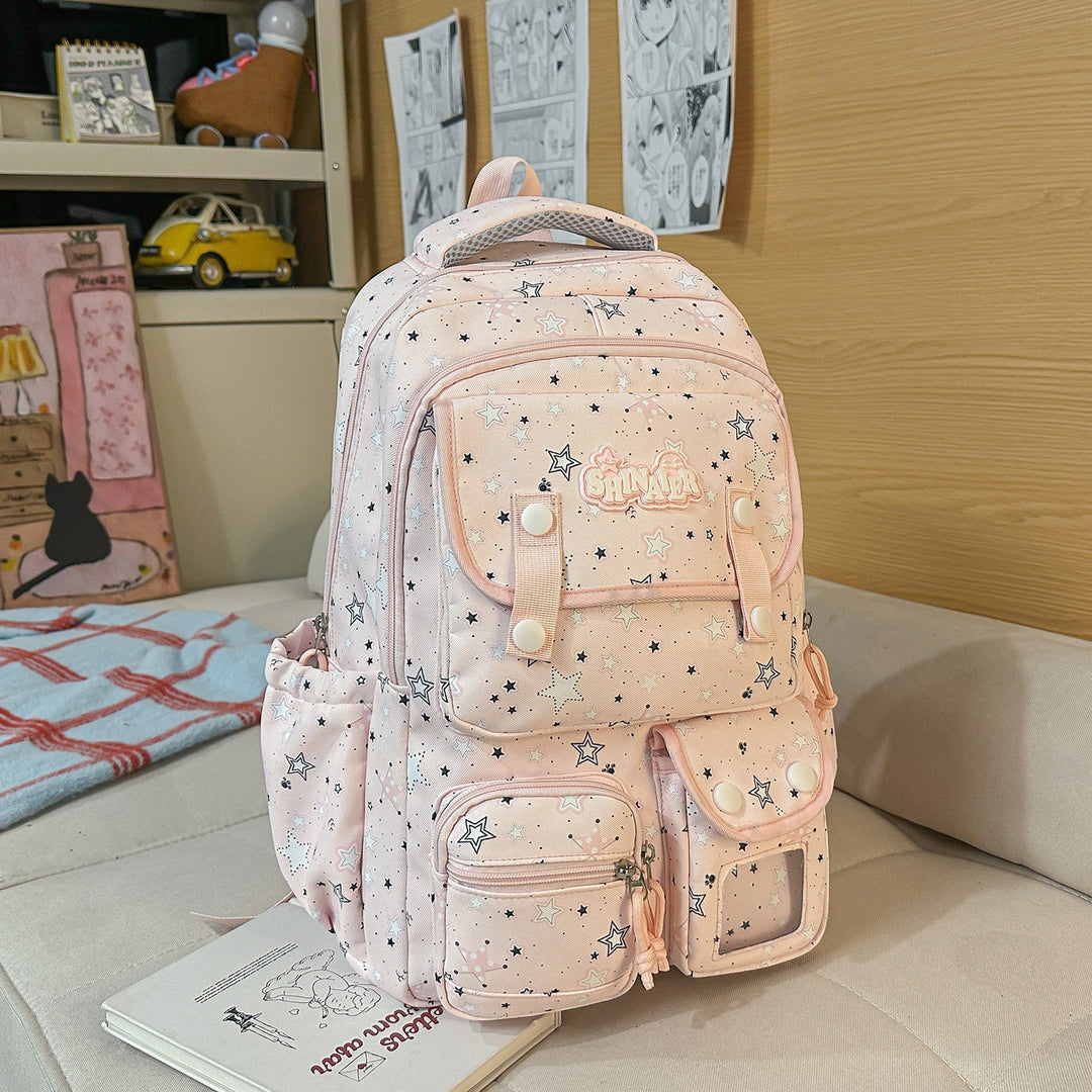 Stylischer Sternenmuster-Rucksack Karnz