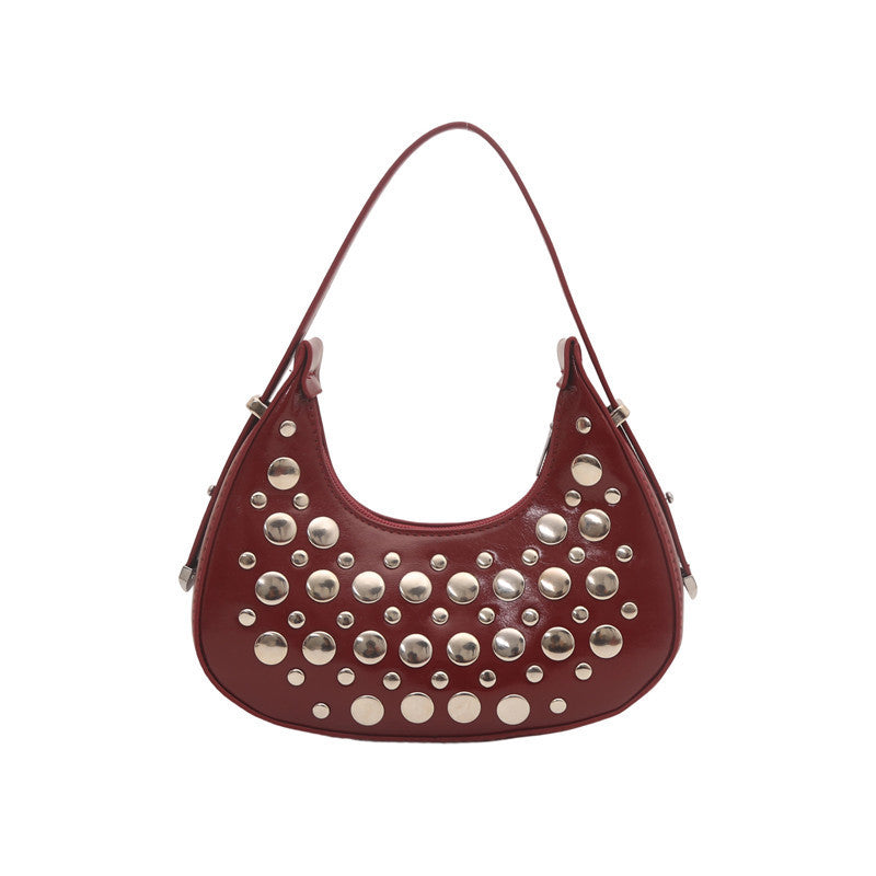 Nietenleder Hobo Tasche Karnz