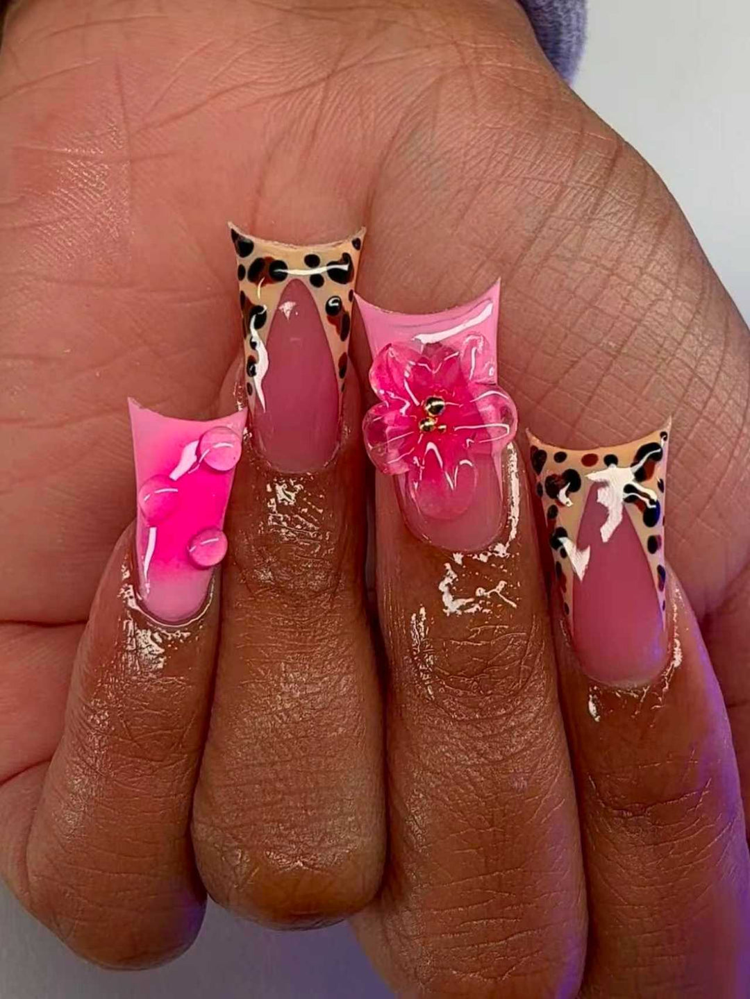 Künstlerische Floral Stiletto Nagel Kunst Extensions Karnz