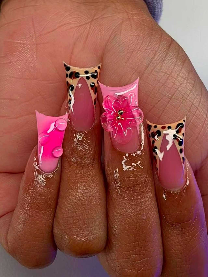 Künstlerische Floral Stiletto Nagel Kunst Extensions Karnz