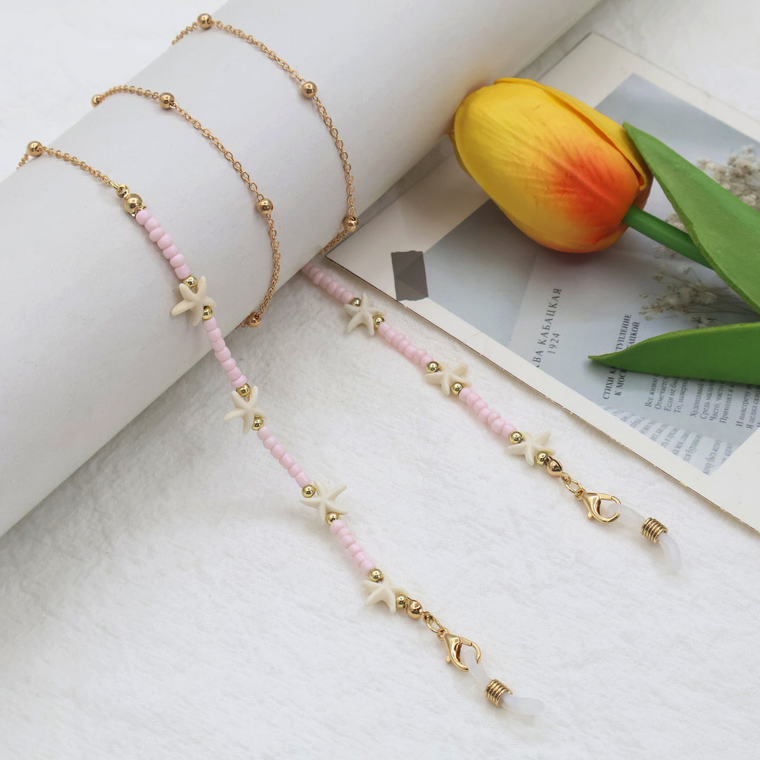 Strand-inspirierte Perlen-Brillenband Karnz