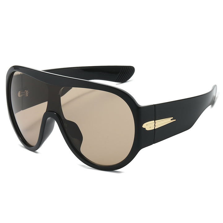 Overgroße Schild-Sonnenbrille Karnz