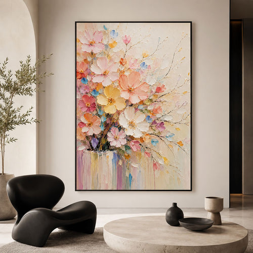 Dekorative florale Leinwandkunst