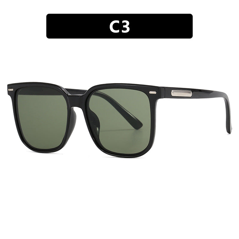 Damen quadratische Sonnenbrille mit robustem Rahmen und polarisierten Gläsern Karnz