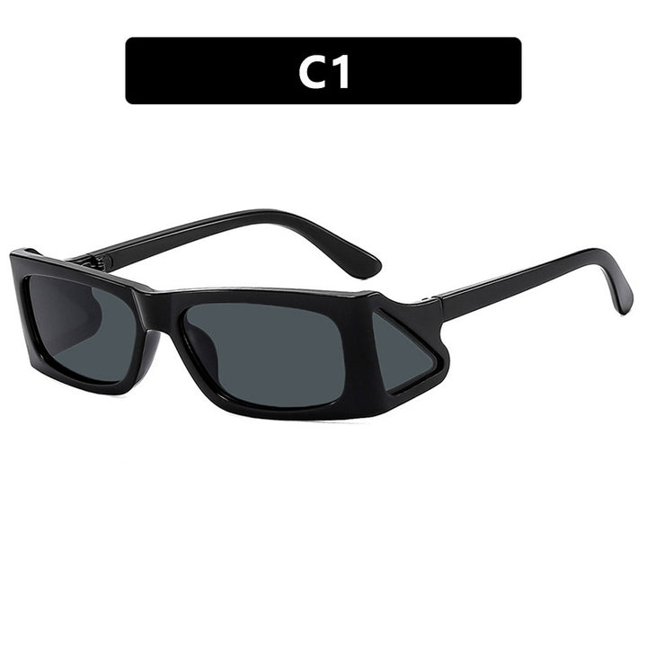 Damen extravagante Sonnenbrille im geometrischen Design Karnz
