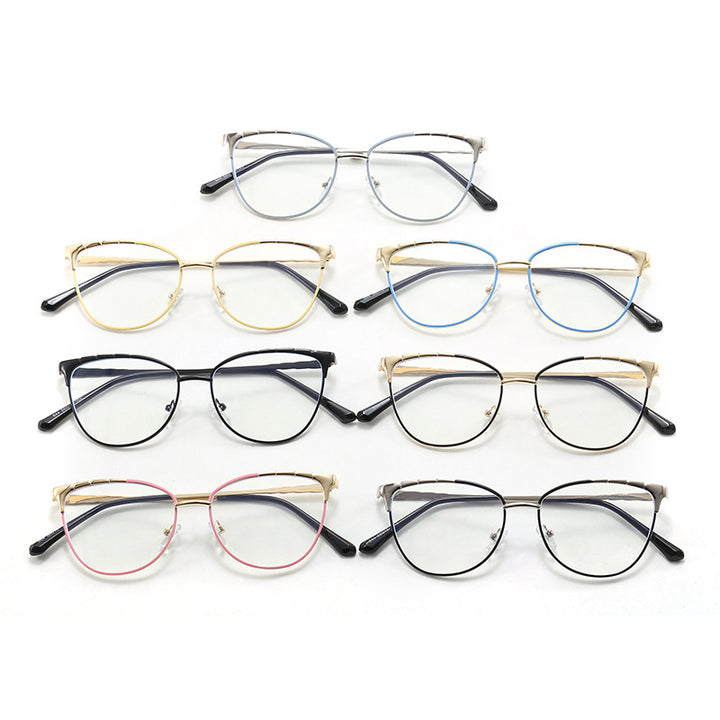 Damen Cat-Eye Brille mit feinen Metallakzenten Karnz
