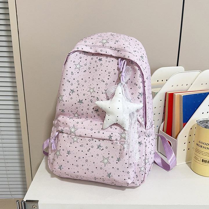 Sternenmuster-Schulrucksack