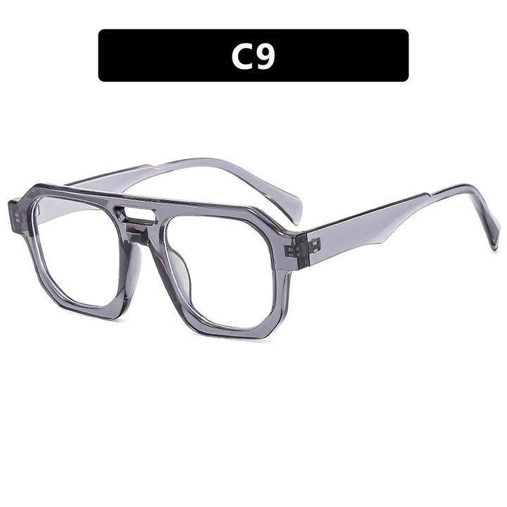 Damen moderne Sonnenbrille mit eckigem Rahmen und UV-Schutz Karnz