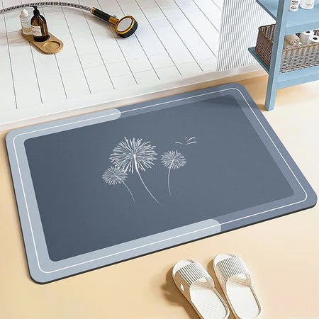 Rutschfeste Blumendesign Badematte