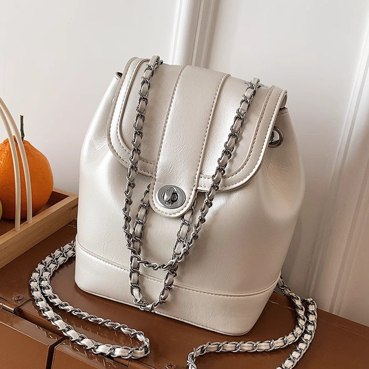 Chic Ketten-akzentierte Bucket-Handtasche Karnz