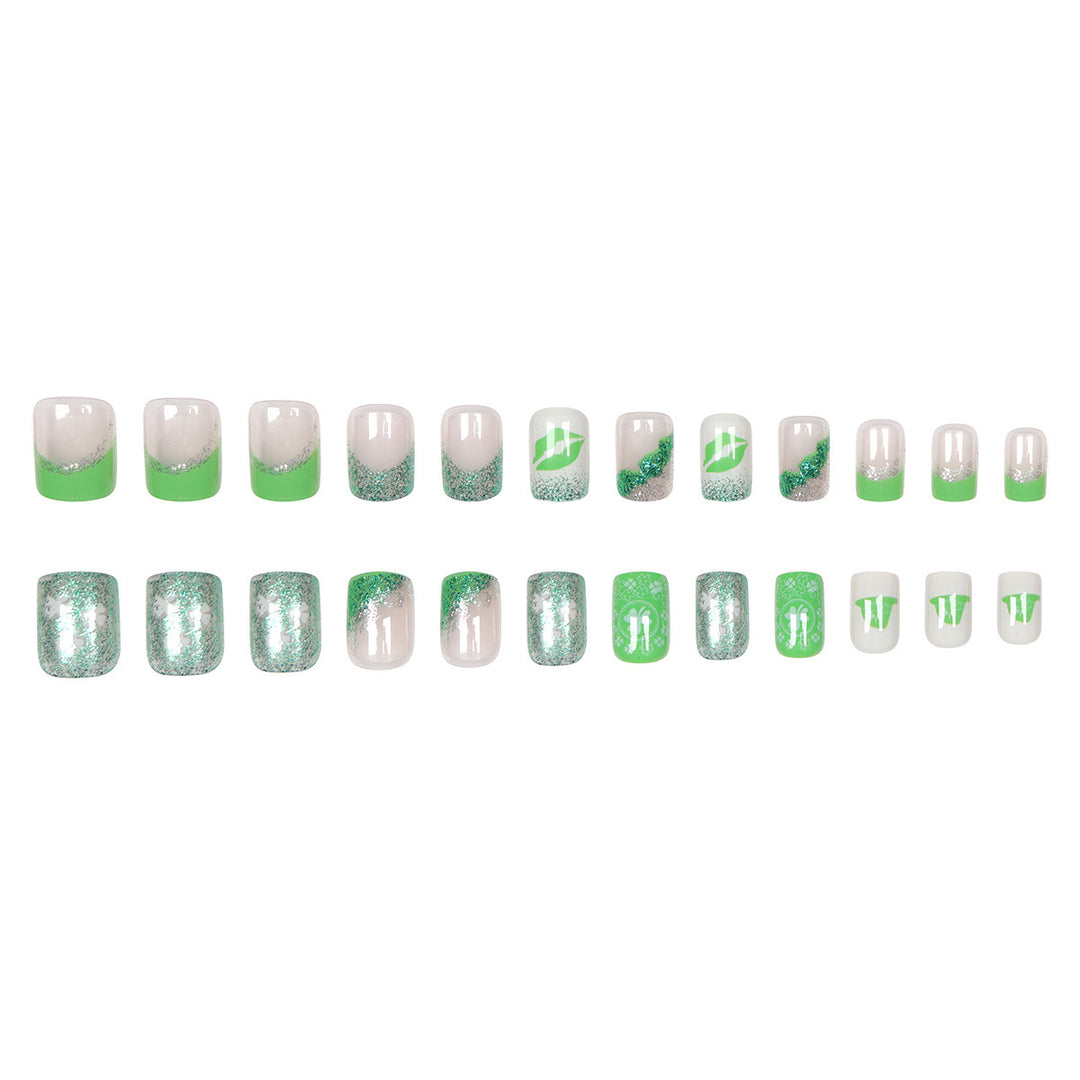 Festive Glittery Nail Art Press-On Set Karnz