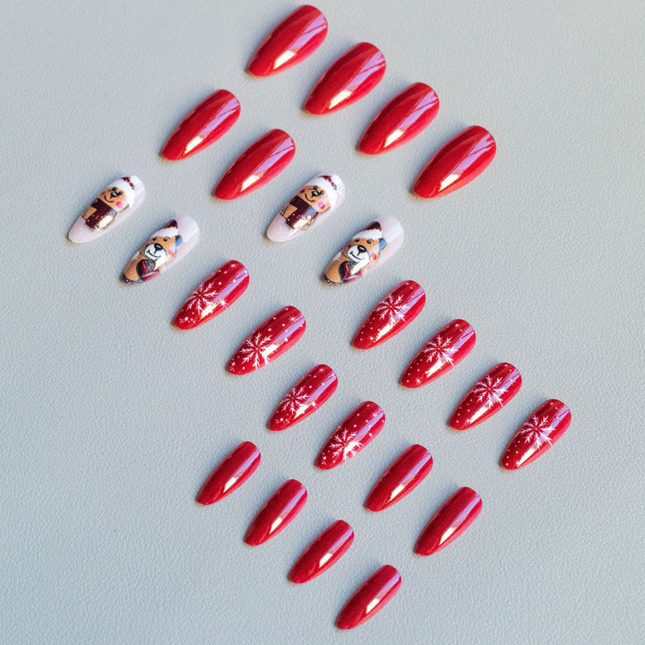 Festliches Weihnachts-Motiv-Nagelkunst-Set