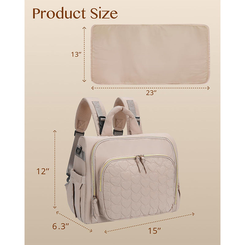 Multifunktionale Wickeltasche mit Ergonomischen Schulterträgern Karnz