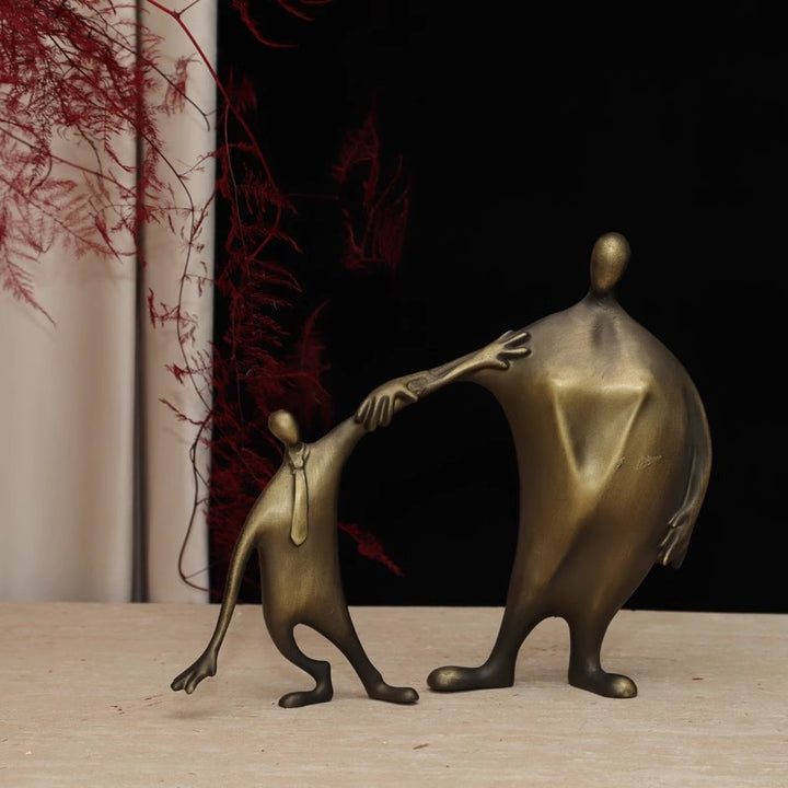 Elegante abstrakte figurative Skulptur