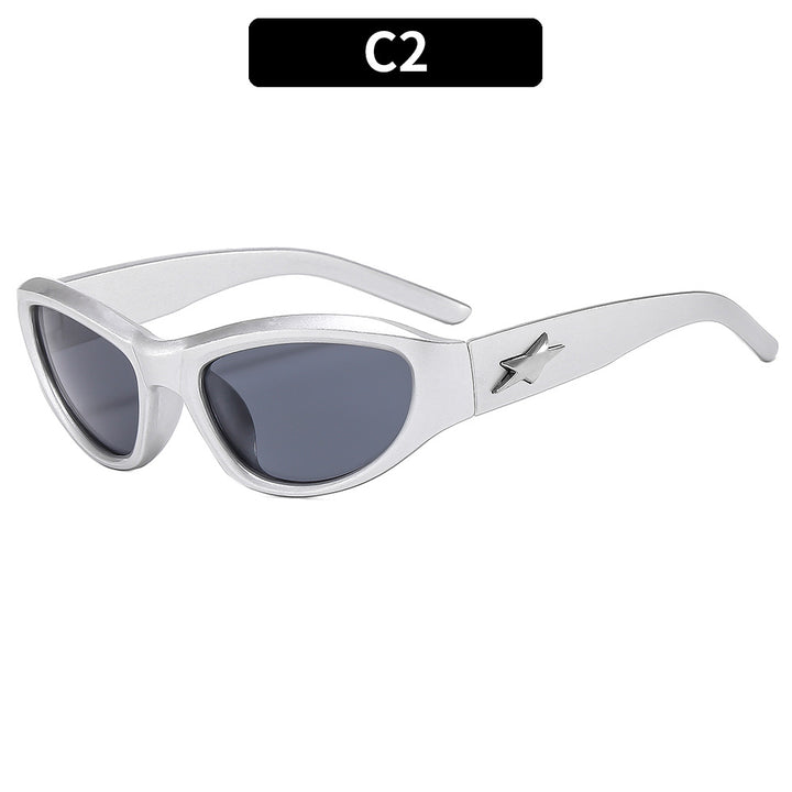 Stylische winkelförmige Katzenaugen-Sonnenbrille