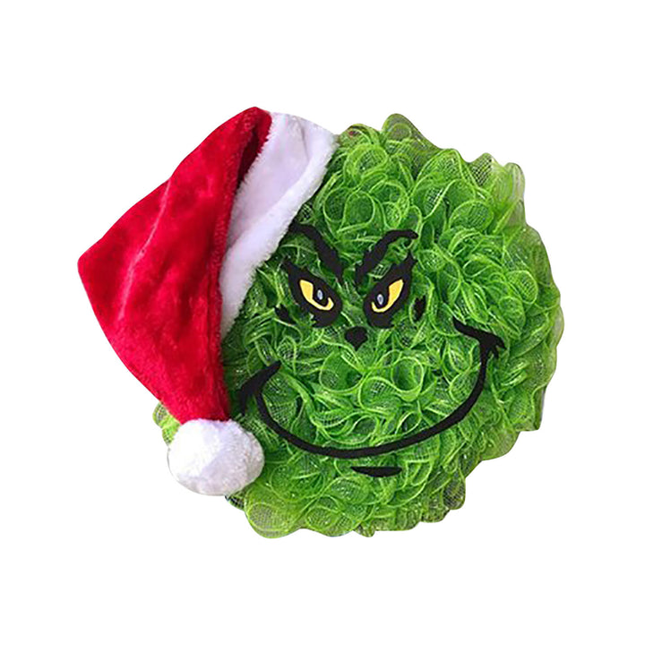 Festlicher Grinch-Themen Türkranz