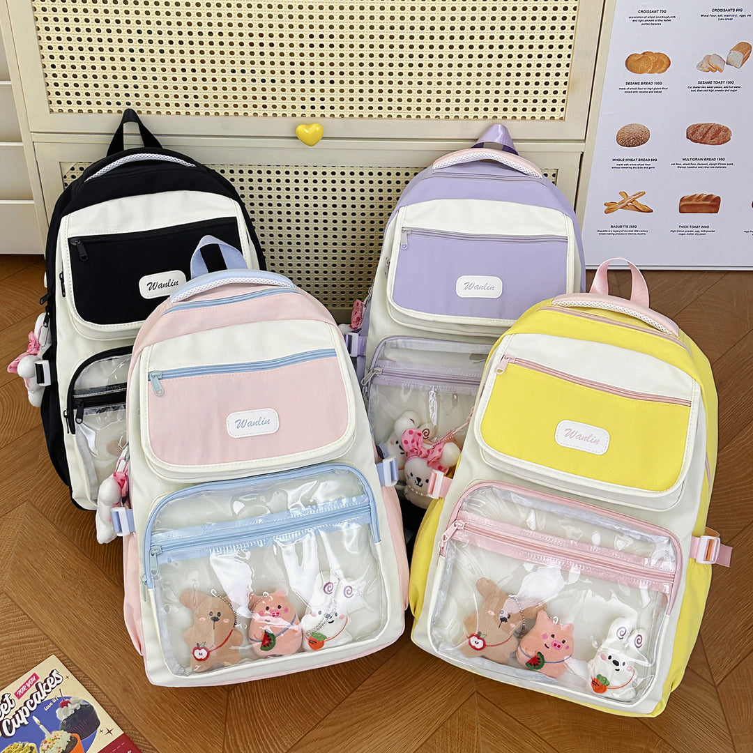 Multi-Taschen Transparenter Rucksack Karnz