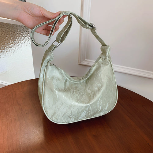 Zeitgenössische Weiche Leder Schultertasche Karnz