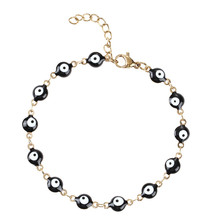 Buntes böse Augen Charm Armband Karnz
