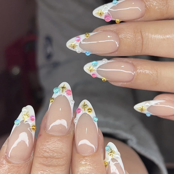 Dekorative 3D Gel Nagelkunst Verlängerungen Karnz