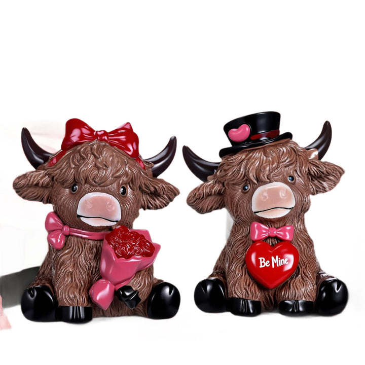 Dekorative Highlandrind-Duo Karnz