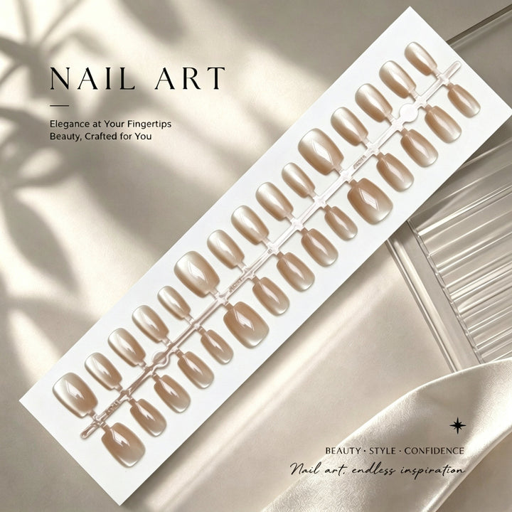 Premium Glossy Nail Art Press-On-Nägel