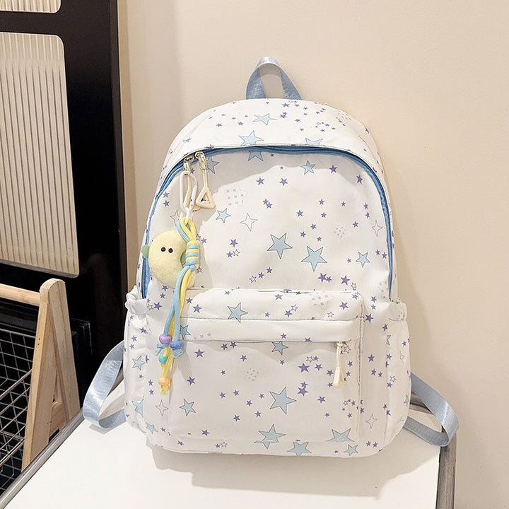 Sternmuster-Leinwand-Rucksack