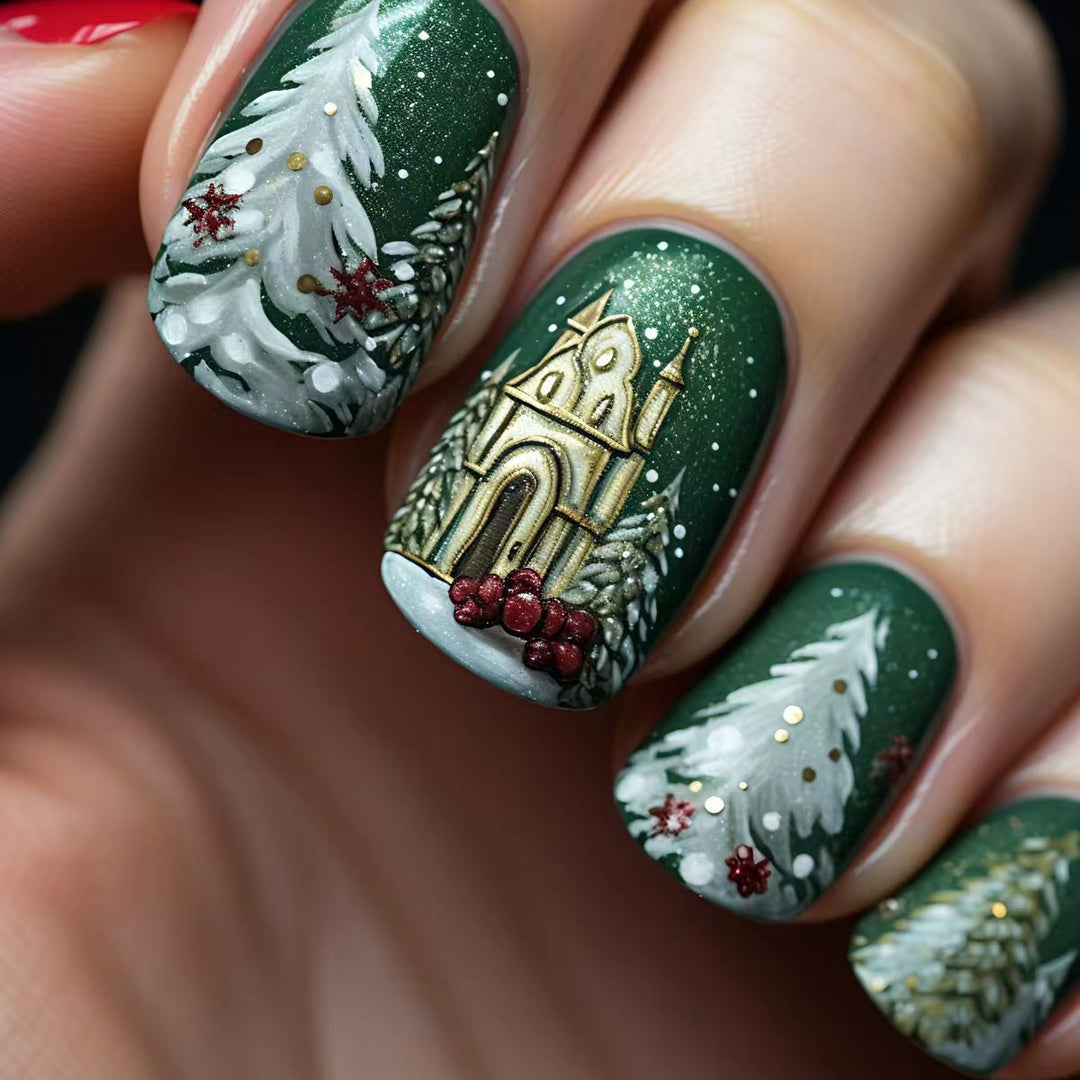 Kunstnägel mit Weihnachtlichem Design Karnz