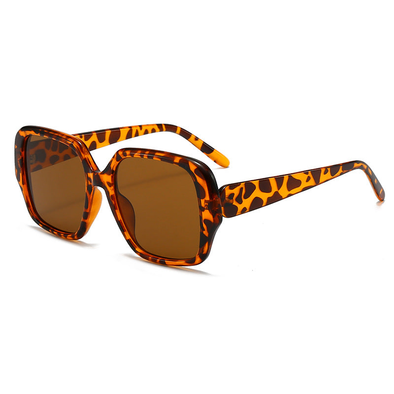Damen modische quadratische Sonnenbrille mit breitem Rahmen Karnz
