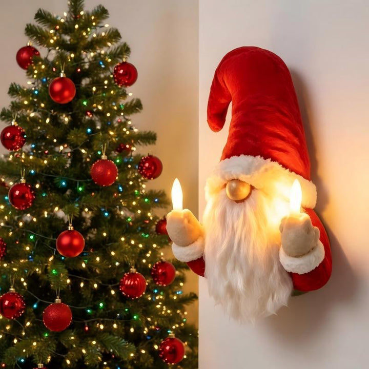 Humorvolle Weihnachtslicht-Figur Karnz