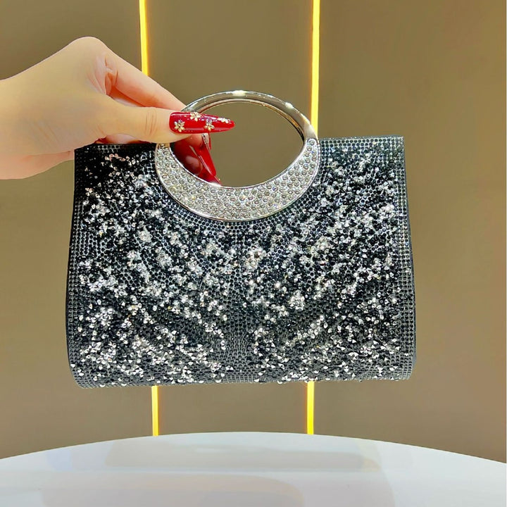 Statement Strass-Besetzte Abendhandtasche