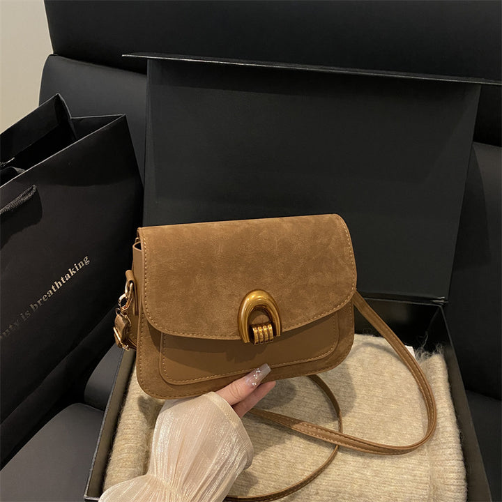 Elegante Wildleder Umhängetasche