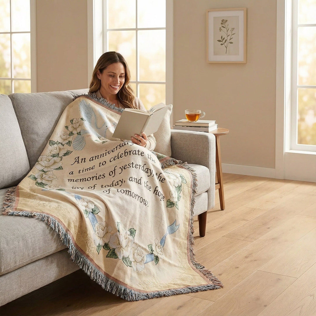 Dekorative Jacquard-Wurfdecke