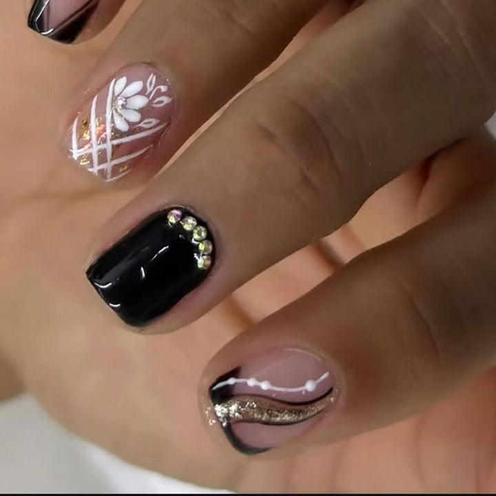 Dekorativer Press-On-Nagelset