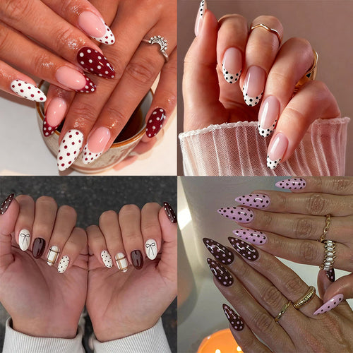 Chic dekorative Press-On Nagelverzierungen Karnz