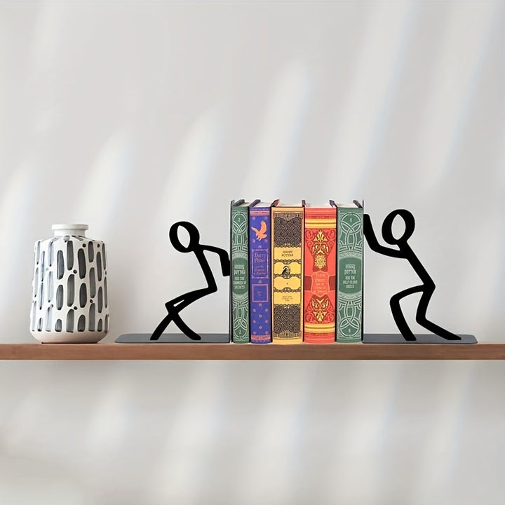 Dekorative Buchstützen mit verspieltem Figuren-Design
