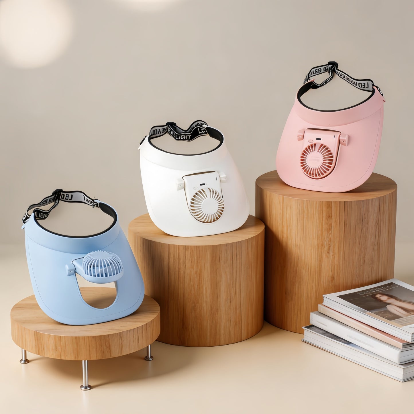 Damen Tragbarer Nackenventilator mit ergonomischem Design Karnz