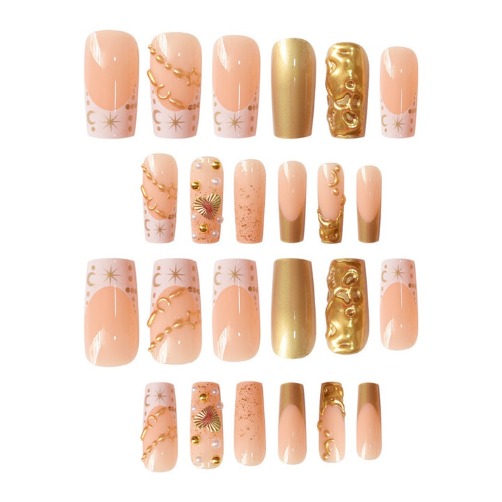 Premium Dekorative Press-On Nagelkunst Karnz