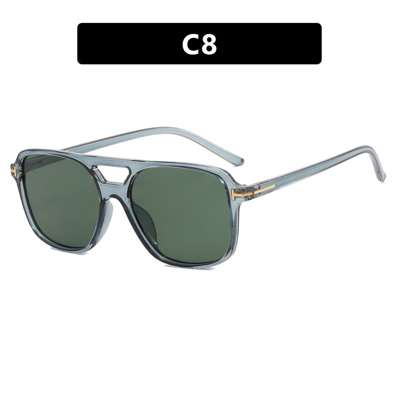 Damen modische quadratische Sonnenbrille mit luxuriösem Kunststoffrahmen und UV-Schutz Karnz