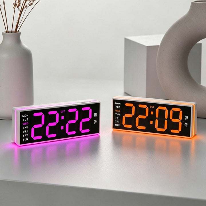 Digitaler Tischwecker mit Großem Led-Display und Dualer Alarmfunktion Karnz