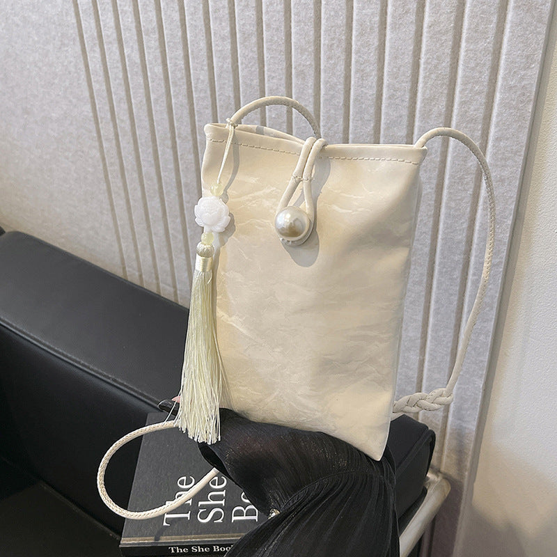 Elegante Texturierte Mini Crossbody Tasche Karnz