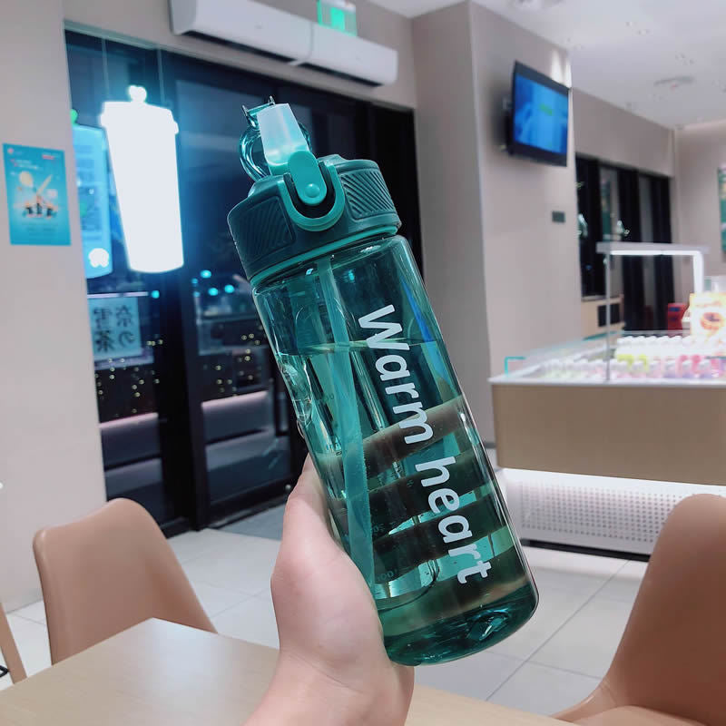 Damen Praktische Trinkflasche mit Tragegriff und Auslaufschutz Karnz