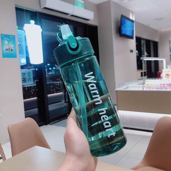 Damen Praktische Trinkflasche mit Tragegriff und Auslaufschutz Karnz