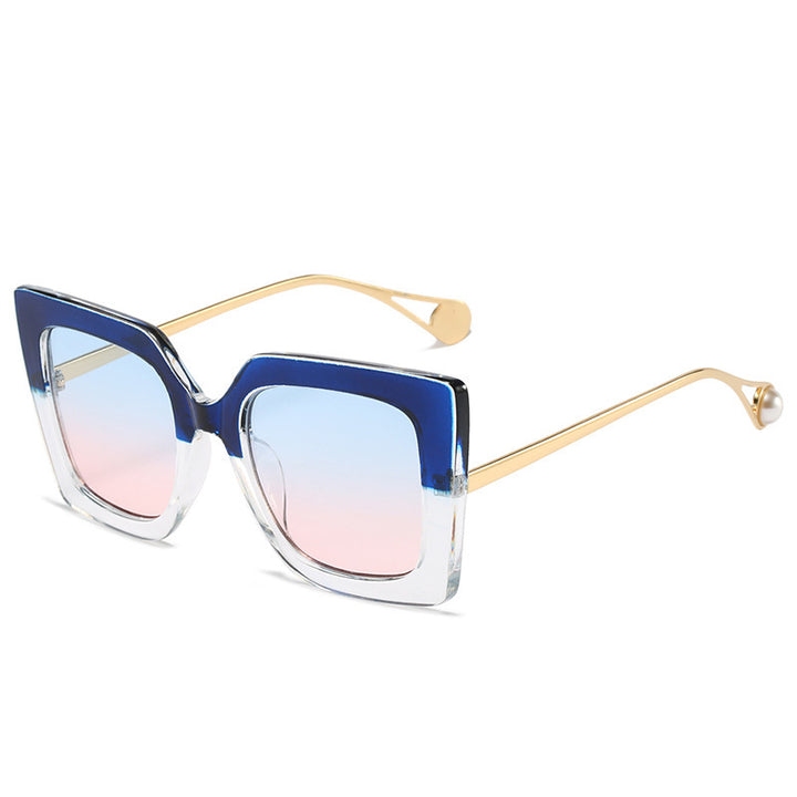 Oversized Geometrische Mode Sonnenbrille Karnz