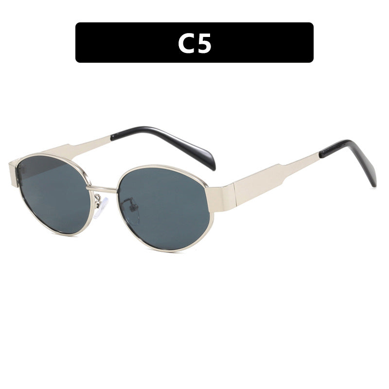 Damen modische Sonnenbrille mit innovativem Geometrie-Design Karnz