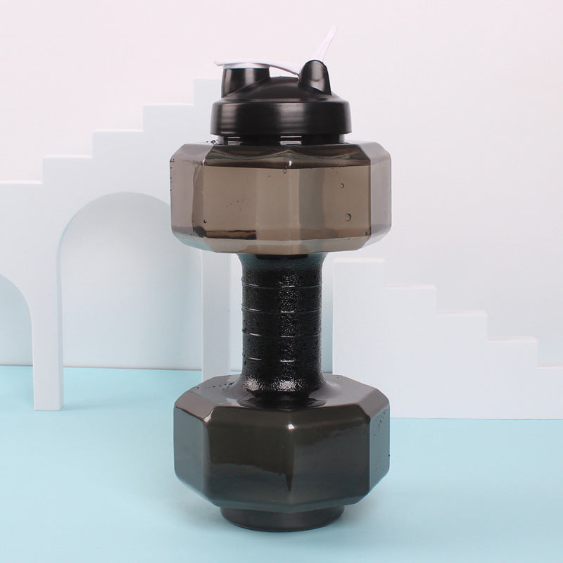 Unisex Fitness Wasserflasche in origineller Hantel-Form Karnz